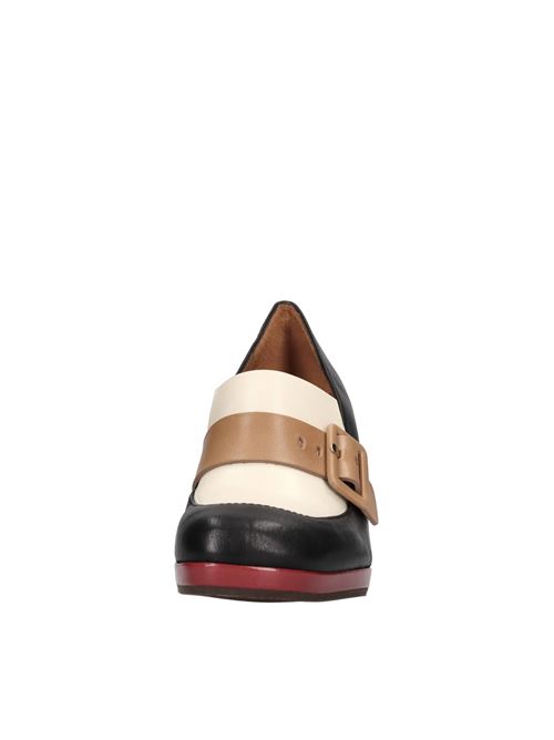 Udewa Duque leather moccasins CHIE MIHARA | UDEWA DUQUEBEIGE-NERO-MARRONE